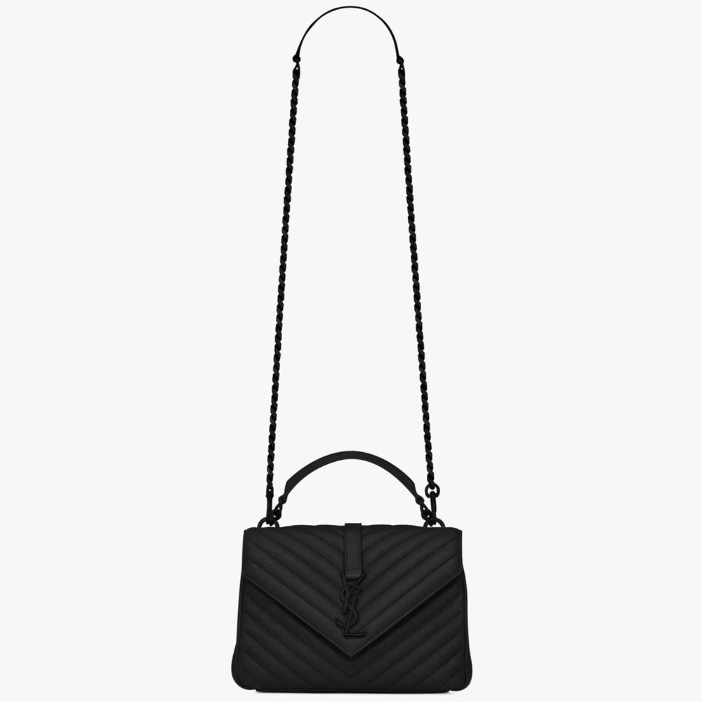 YSL MEDIUM COLLEGE IN QUILTED LEATHER